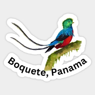 Boquete Panama Quetzal Sticker